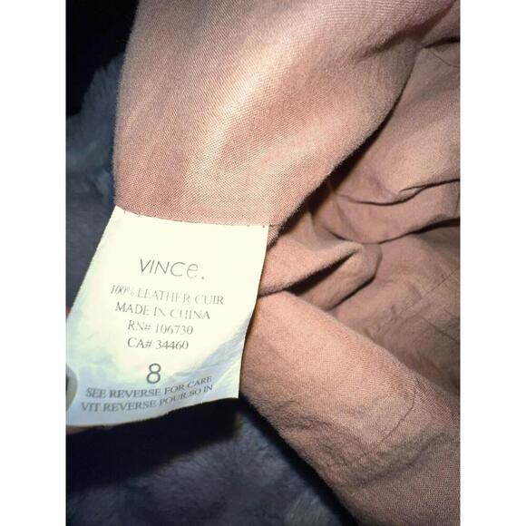 Vince Women’s 100% Cuir Leather 3 Button Closure Jacket Size 8 $995 - Picture 8 of 9